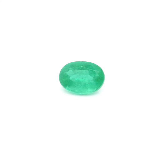 0.81ct Oval Natural Emerald (Colour Green, Clarity Slightly Included, Cut Faceted)