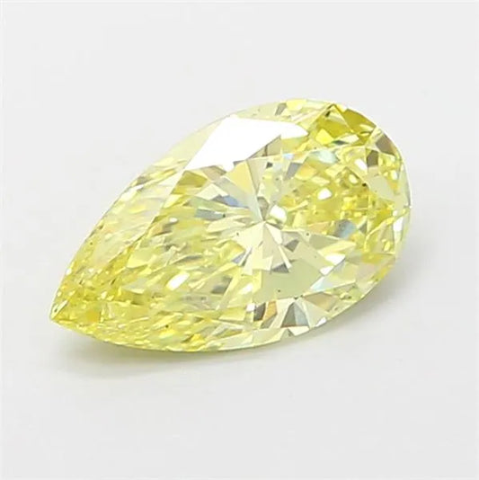 0.81ct Pear Lab Grown Diamond (Colour Fancy Intense Yellow, Clarity VS2, IGI Certified)