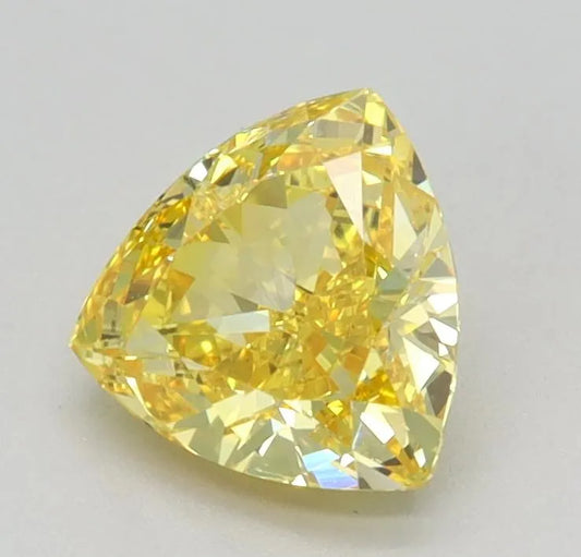 0.81ct Trilliant Lab Grown Diamond (Colour Fancy Intense Yellow, Clarity VS1, IGI Certified)