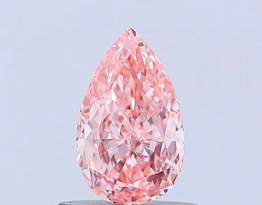 0.82ct Pear Lab Grown Diamond (Colour Fancy Intense Pink, Clarity VS1, IGI Certified)