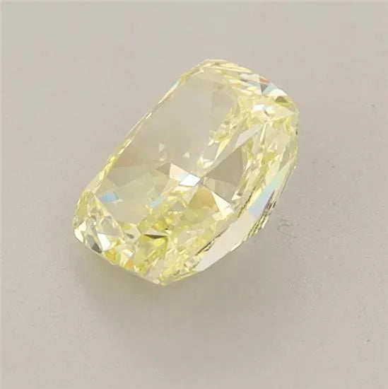 0.88ct Cushion brilliant Lab Grown Diamond (Colour Fancy Intense Yellow, Clarity VS1, IGI Certified)
