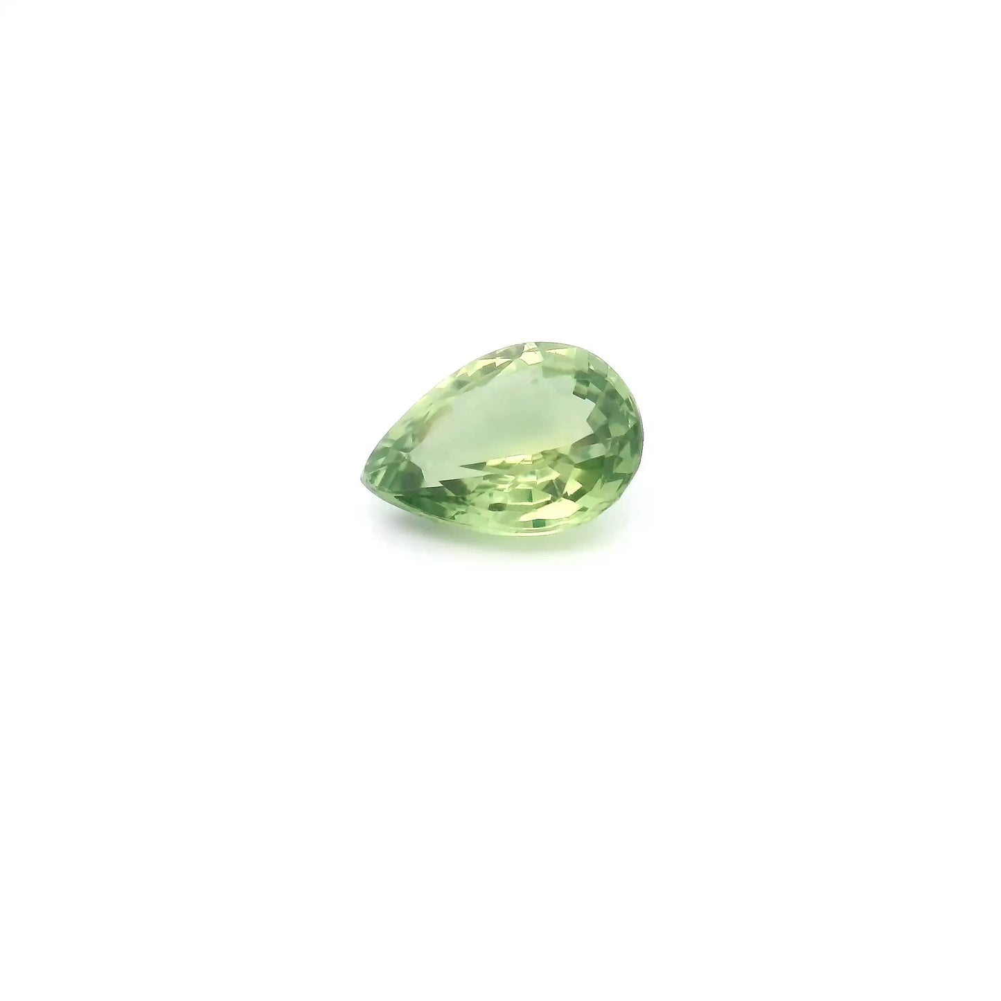 0.89ct Pear Natural Sapphire (Colour Green, Clarity Slightly Included, Cut Faceted)