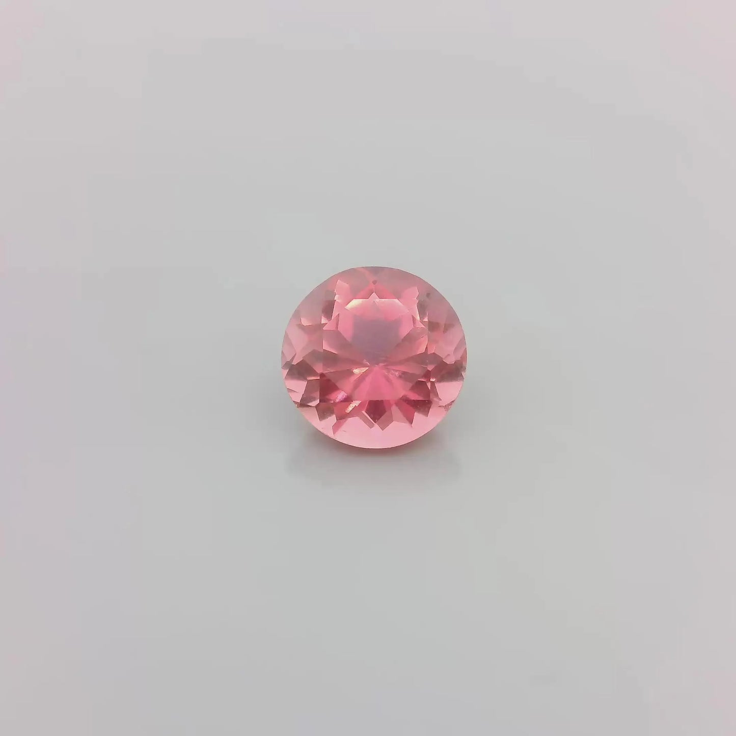 0.89ct Round Natural Tourmaline (Colour Pink, Clarity Slightly Included, Cut Faceted)