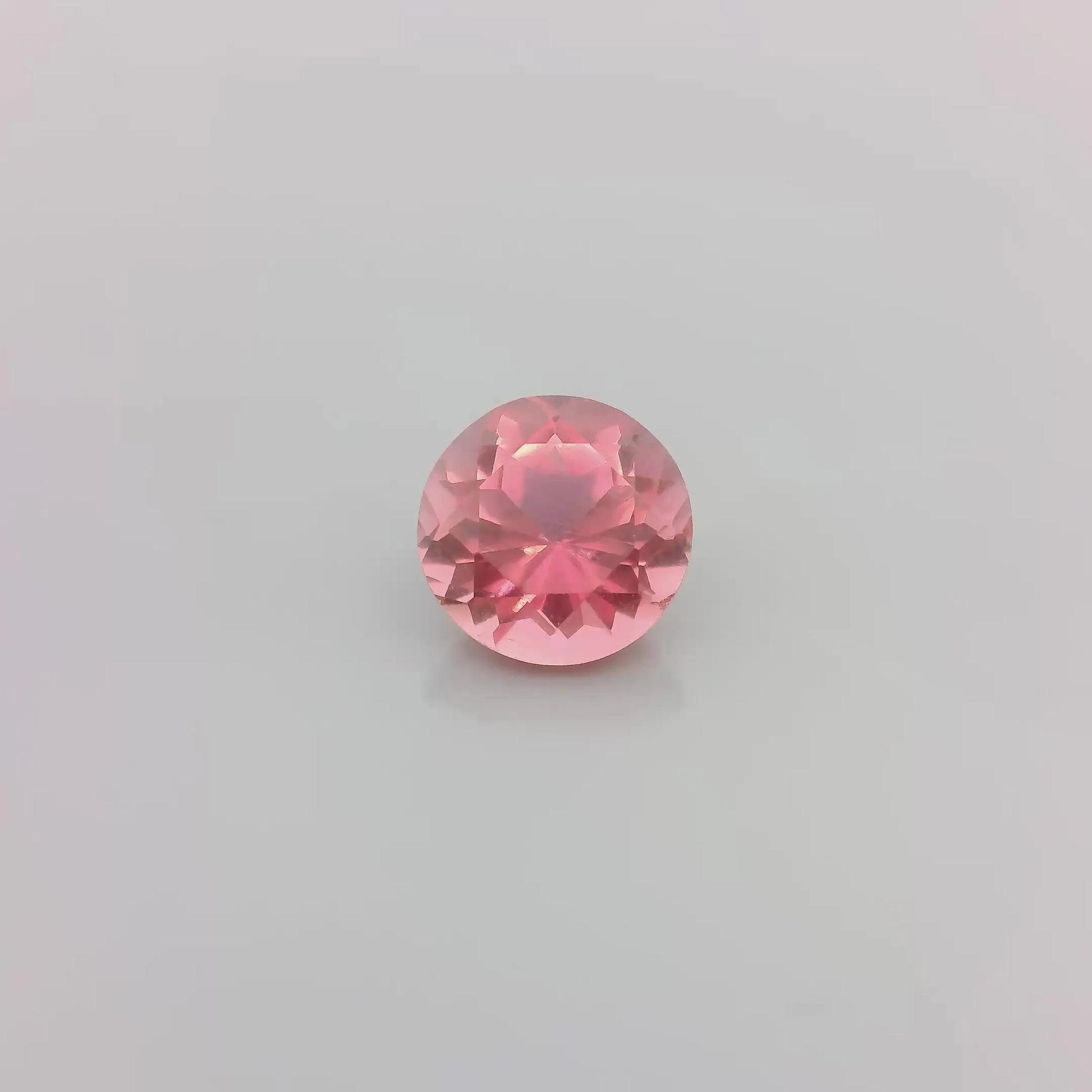 0.89ct Round Natural Tourmaline (Colour Pink, Clarity Slightly Included, Cut Faceted)
