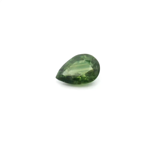 0.90ct Pear Natural Sapphire (Colour Green, Clarity Slightly Included, Cut Faceted)