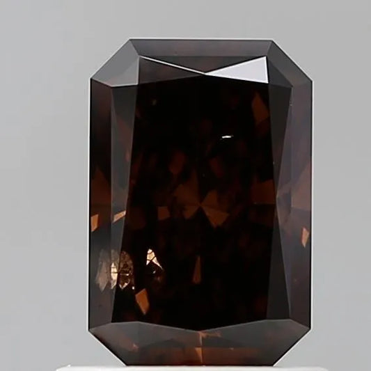 0.95ct Radiant Lab Grown Diamond (Colour Fancy Deep Brown, Clarity SI2, IGI Certified)