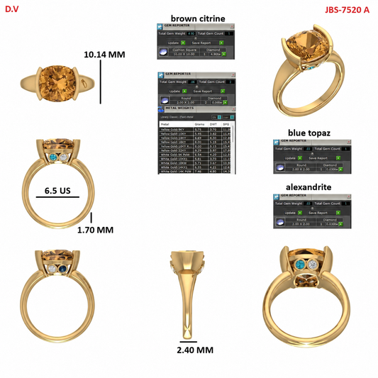 Custom Ring Order Lisa Citrine