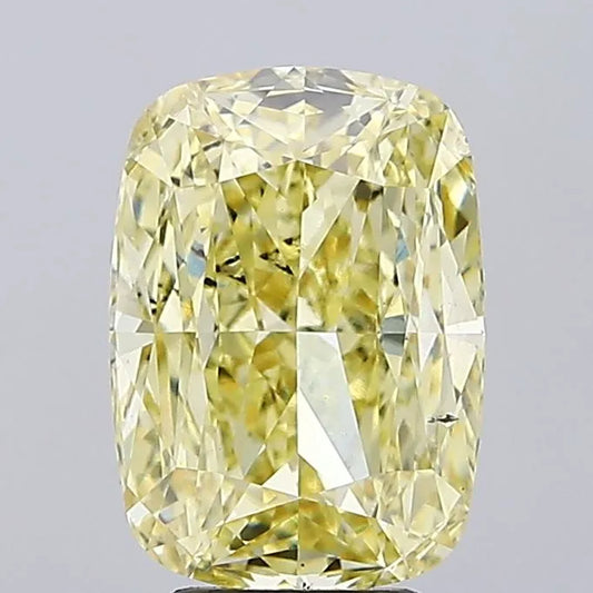 5.04ct Cushion modified Lab Grown Diamond (Colour Fancy Intense Yellow, Clarity SI1, IGI Certified)