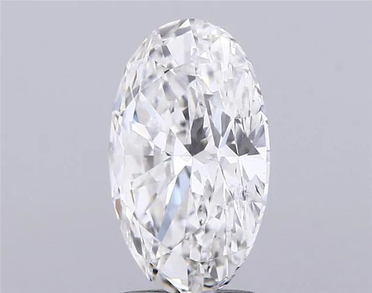 2.51ct Oval Lab Grown Diamond (Colour F, Clarity VS1, IGI Certified)