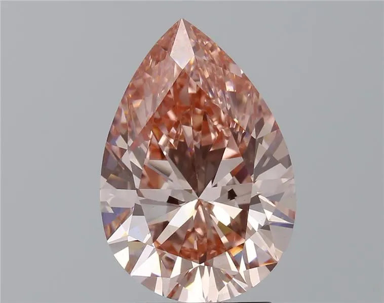 3.10ct Pear Lab Grown Diamond (Colour Fancy Intense Pink, Clarity VS1, IGI Certified)