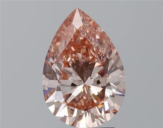 3.10ct Pear Lab Grown Diamond (Colour Fancy Intense Pink, Clarity VS1, IGI Certified)