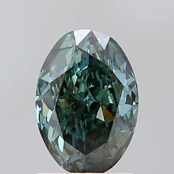 1.41ct Oval Lab Grown Diamond (Colour Fancy Deep Green, Clarity VS1, IGI Certified)