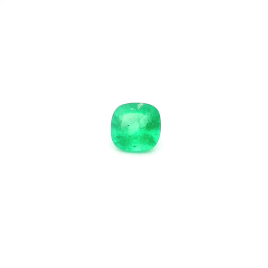 0.40ct Cushion Natural Emerald (Colour Green, Clarity Moderately Included, Cut Faceted)