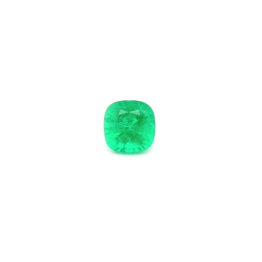 0.58ct Cushion Natural Emerald (Colour Green, Clarity Slightly Included, Cut Faceted)