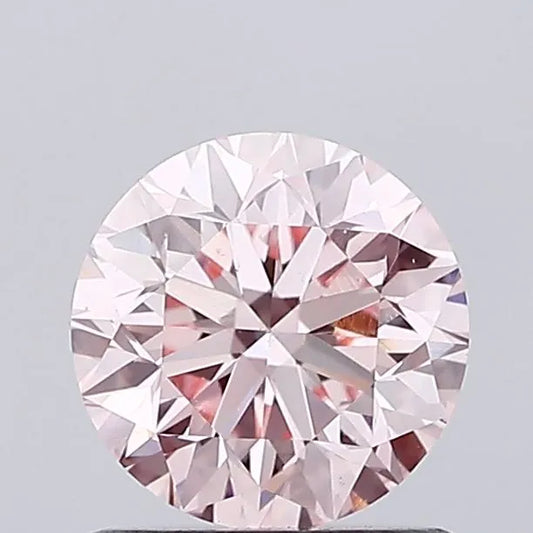0.97ct Round Lab Grown Diamond (Colour Fancy Vivid Green, Clarity SI1, Cut ID, IGI Certified)
