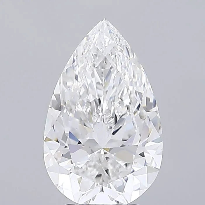 4.21ct Pear Lab Grown Diamond (Colour E, Clarity VVS2, IGI Certified)
