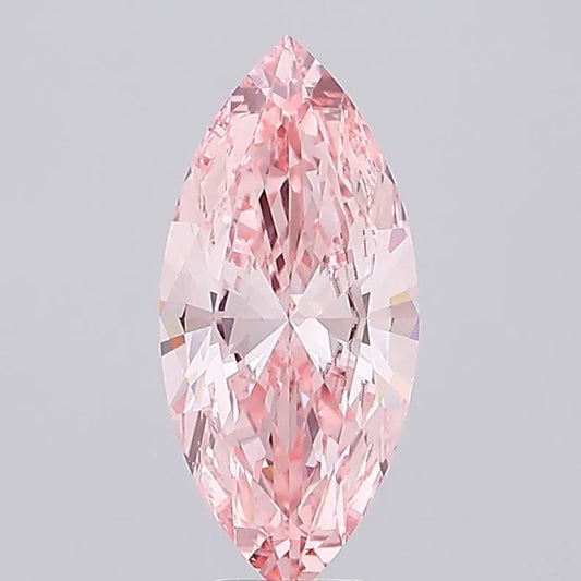 6.01ct Marquise Lab Grown Diamond (Colour Fancy Vivid Pink, Clarity VS1, IGI Certified)