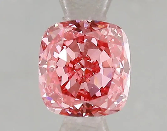 1.02ct Cushion modified Lab Grown Diamond (Colour Fancy Vivid Pink, Clarity VS1, IGI Certified)
