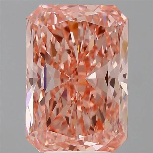 6.51ct Radiant Lab Grown Diamond (Colour Fancy Vivid Pink, Clarity VS1, IGI Certified)