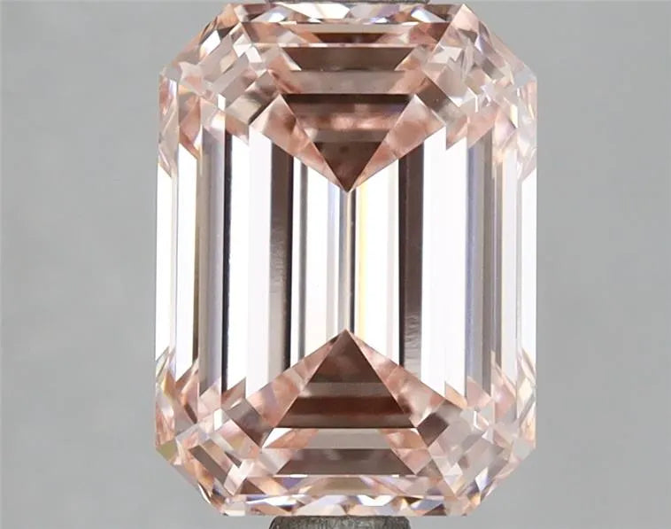 3.01ct Emerald Lab Grown Diamond (Colour Fancy Intense Pink, Clarity VS2, IGI Certified)