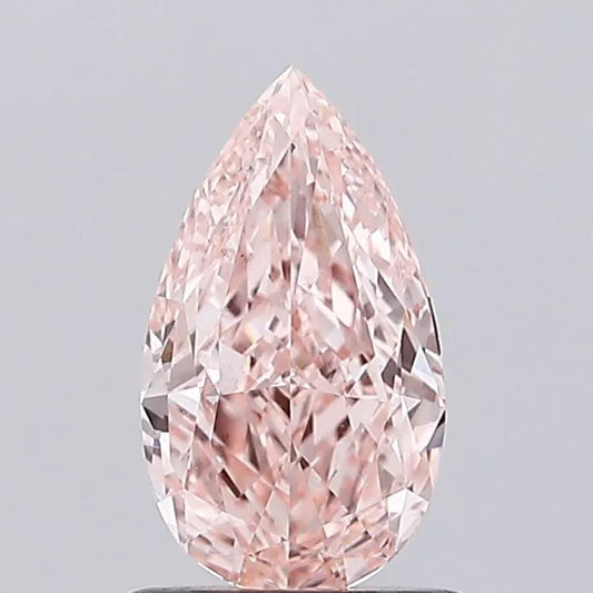 1.03ct Pear Lab Grown Diamond (Colour Fancy Intense Pink, Clarity VS1, IGI Certified)