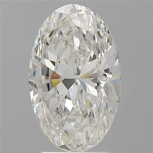 3.10ct Oval Lab Grown Diamond (Colour G, Clarity VVS2, IGI Certified)