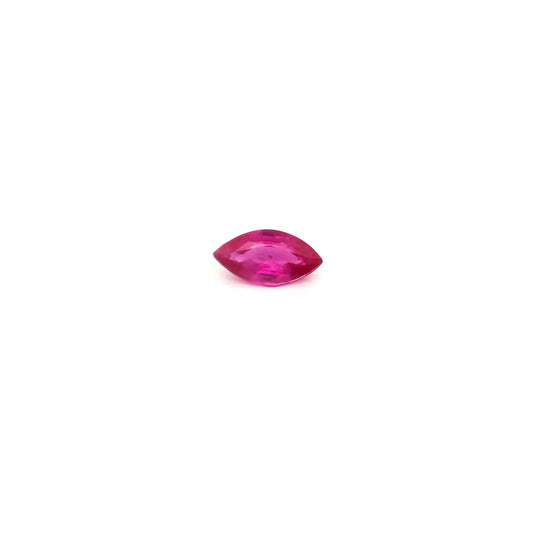 0.19ct Marquise Natural Ruby (Colour Red, Clarity Slightly Included, Cut Faceted)
