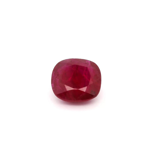 2.50ct Cushion Natural Ruby (Colour Red, Clarity Slightly Included, Cut Faceted)