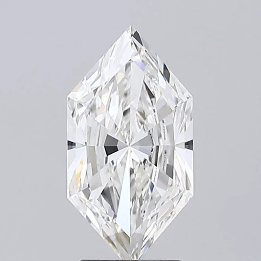 2.47ct Hexagonal Lab Grown Diamond (Colour F, Clarity VVS2, IGI Certified)