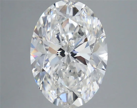 4.00ct Oval Lab Grown Diamond (Colour F, Clarity VVS2, IGI Certified)