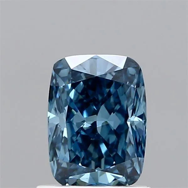 1.00ct Cushion brilliant Lab Grown Diamond (Colour Fancy Vivid Blue, Clarity SI1, IGI Certified)