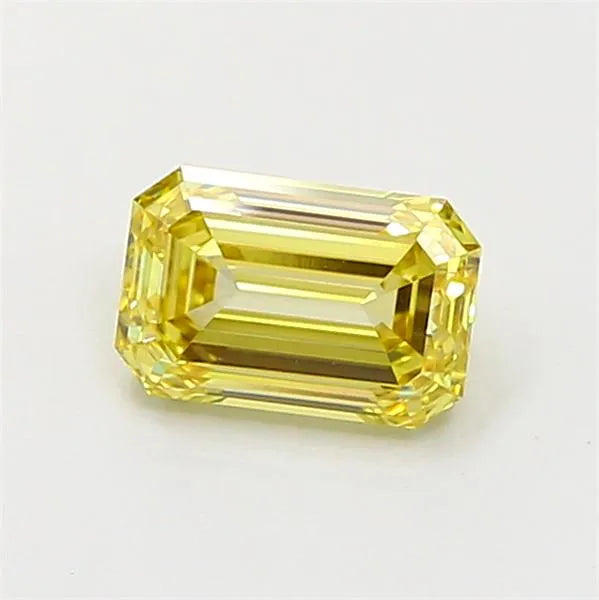 1.01ct Emerald Lab Grown Diamond (Colour Fancy Light Yellow, Clarity VS1, IGI Certified)
