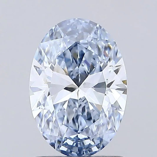 1.01ct Oval Lab Grown Diamond (Colour Fancy Intense Blue, Clarity VS1, IGI Certified)