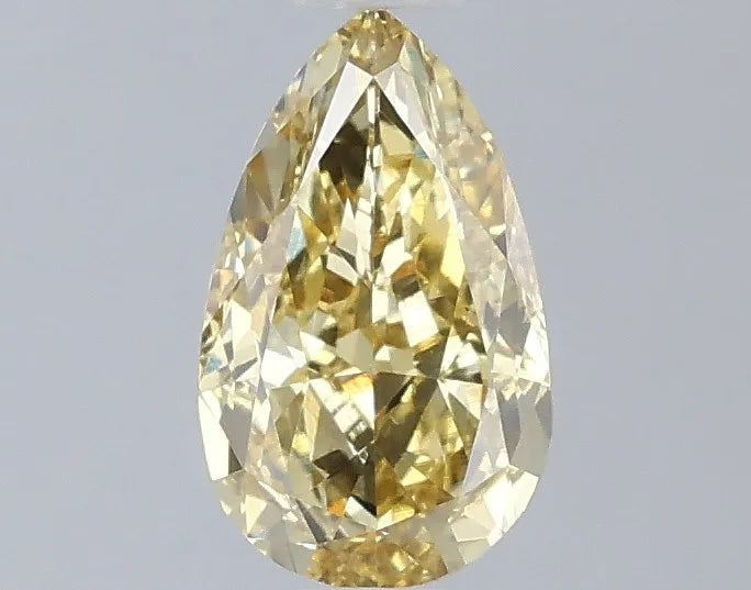 1.01ct Pear Lab Grown Diamond (Colour Fancy Intense Yellow, Clarity VS2, IGI Certified)