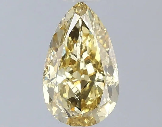 1.01ct Pear Lab Grown Diamond (Colour Fancy Intense Yellow, Clarity VS2, IGI Certified)