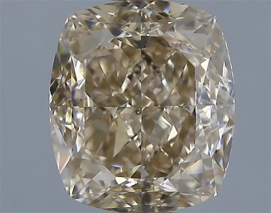 1.02ct Cushion modified Natural Diamond (Colour Fancy Light Yellowish Brown, Clarity VS1, GIA Certified)