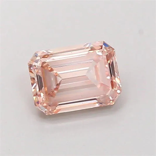 1.02ct Emerald Lab Grown Diamond (Colour Fancy Brown Pink, Clarity VS1, IGI Certified)