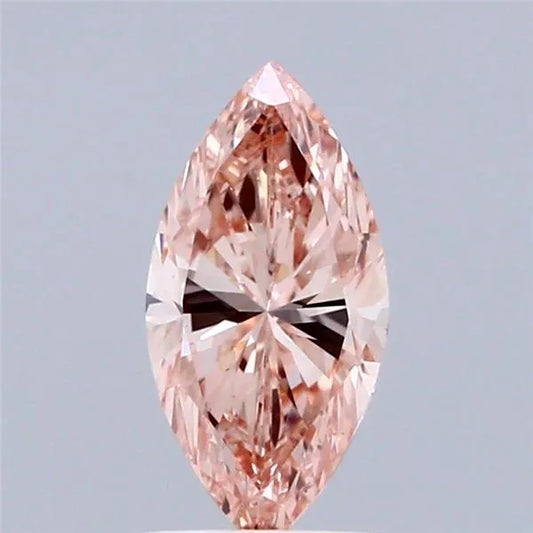 1.02ct Marquise Lab Grown Diamond (Colour Fancy Intense Brownish Pink, Clarity VS1, IGI Certified)