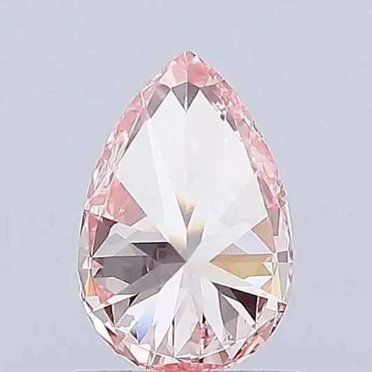 1.02ct Pear Lab Grown Diamond (Colour Fancy Vivid Pink, Clarity SI1, IGI Certified)