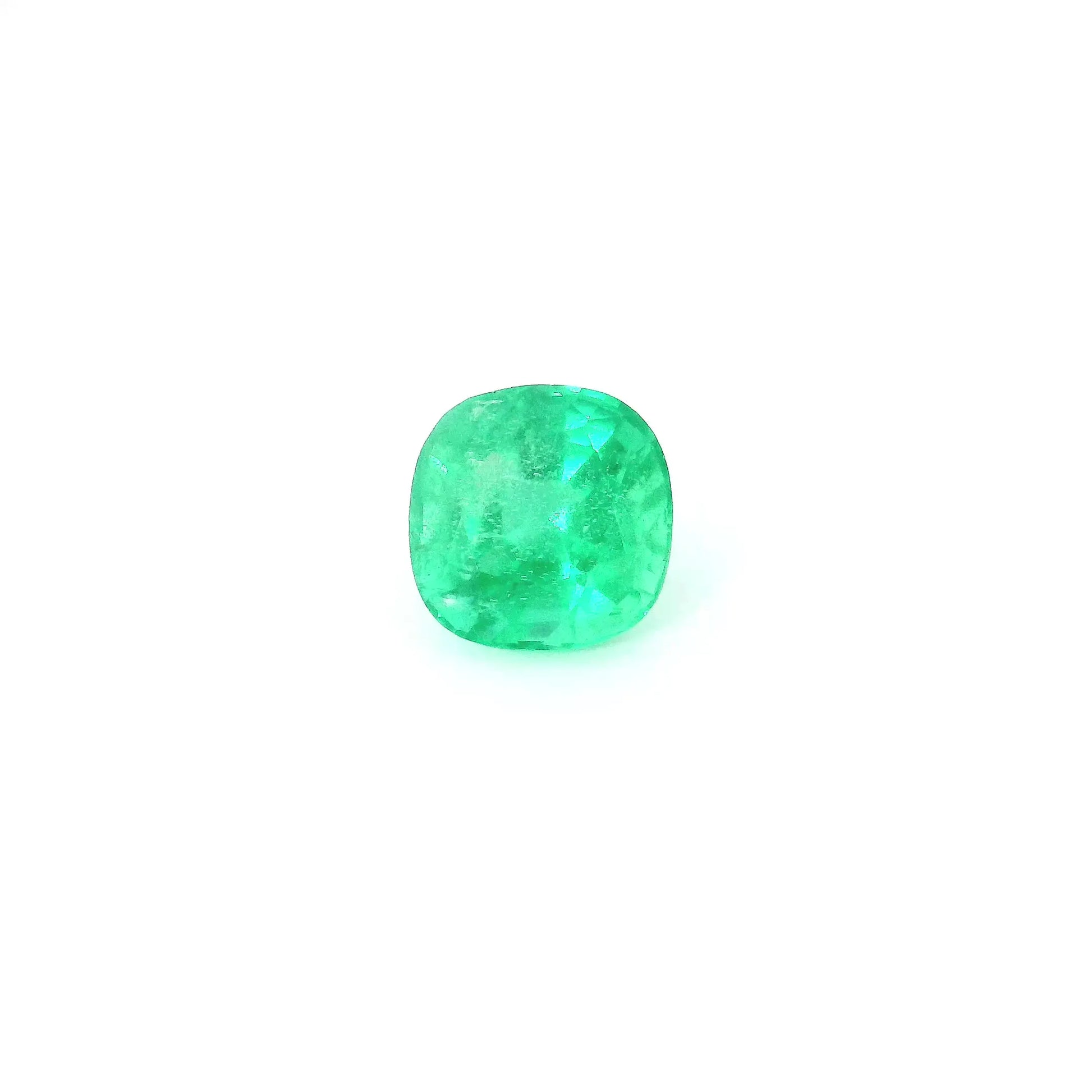 1.03ct Cushion Natural Emerald (Colour Green, Clarity Moderately Included, Cut Faceted)