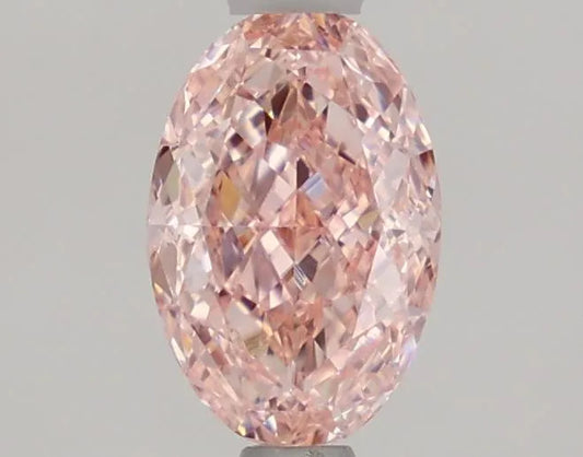 1.03ct Oval Lab Grown Diamond (Colour Fancy Vivid Pink, Clarity VVS2, IGI Certified)