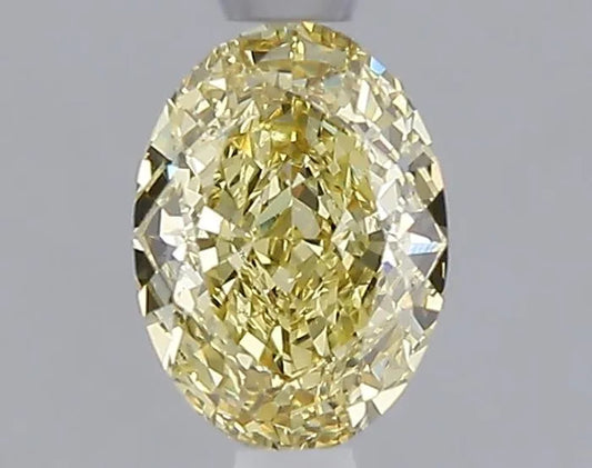 1.03ct Oval Lab Grown Diamond (Colour Fancy Yellow, Clarity VS1, IGI Certified)