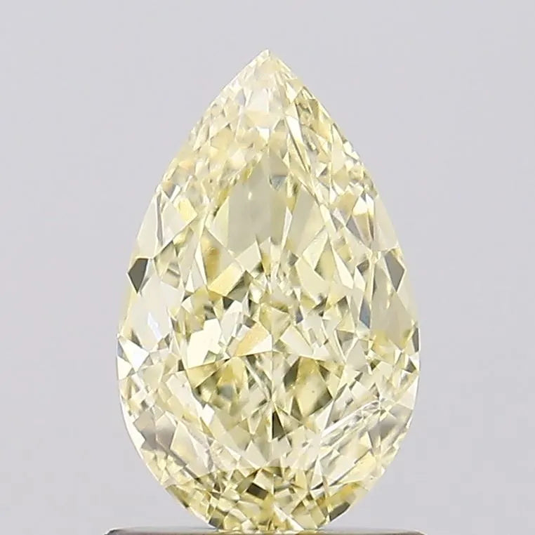 1.03ct Pear Lab Grown Diamond (Colour Fancy Light Yellow, Clarity VVS2, IGI Certified)