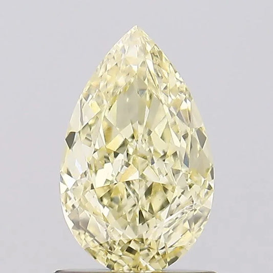 1.03ct Pear Lab Grown Diamond (Colour Fancy Light Yellow, Clarity VVS2, IGI Certified)
