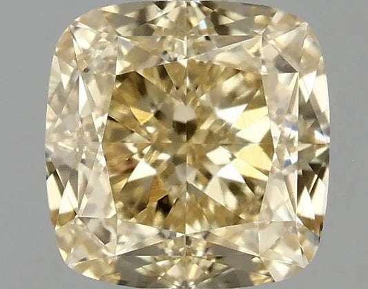 1.04ct Cushion modified Lab Grown Diamond (Colour Fancy Intense Yellow, Clarity VVS2, IGI Certified)