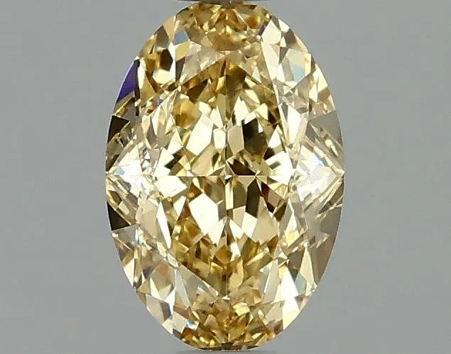 1.04ct Oval Lab Grown Diamond (Colour Fancy Intense Yellow, Clarity VS1, IGI Certified)