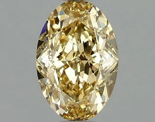 1.04ct Oval Lab Grown Diamond (Colour Fancy Intense Yellow, Clarity VS1, IGI Certified)