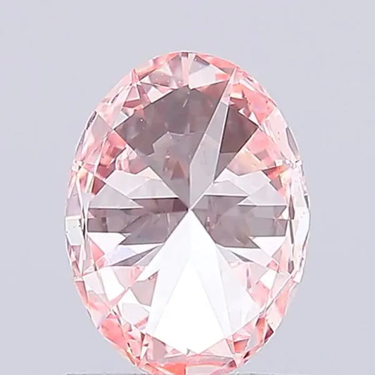 1.04ct Oval Lab Grown Diamond (Colour Fancy Vivid Pink, Clarity VS1, IGI Certified)