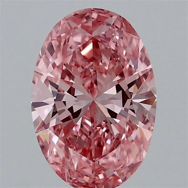 1.05ct Oval Lab Grown Diamond (Colour Fancy Vivid Pink, Clarity VVS2, IGI Certified)