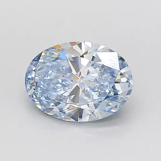 1.06ct Oval Lab Grown Diamond (Colour Fancy Intense Blue, Clarity VVS2, IGI Certified)